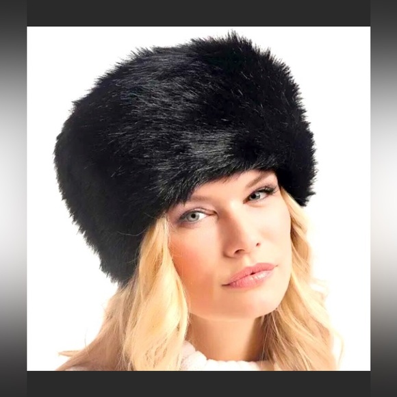 Donna Salyer Accessories - Black faux fur women’s hat Donna Salyer EUC